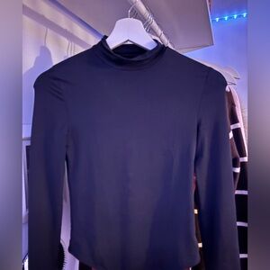 Urban Planet Black Mock Neck Bodysuit